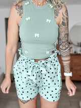 PUCKBAG|SHORTS|MINTDOTS