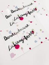 Postkarte BuntistmeineLieblingsfarbe