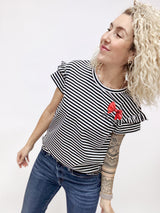 HERMINE | SHIRT|LOOPRED|stripes