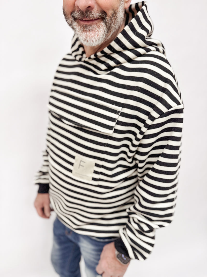 FYI | HOODIE | STRIPESBLACK