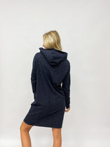 LENI | MIDI| Hoodiekleid | Sprenkel